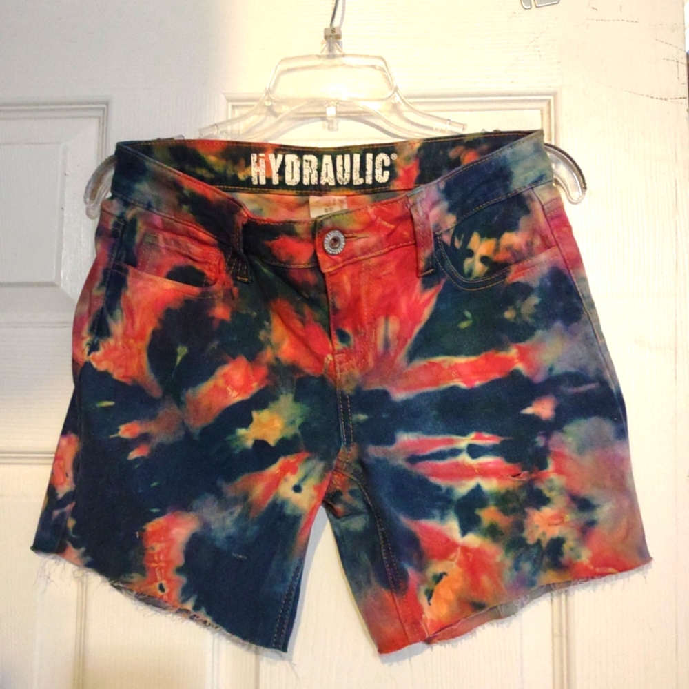 Tie dye shorts